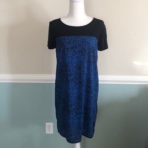 DKNY Black/blue print Dress